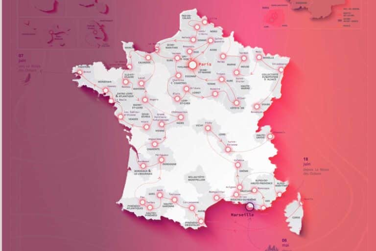 Parcours de la Flamme Olympique 2024, découvrez la carte des étapes dans toute la France
